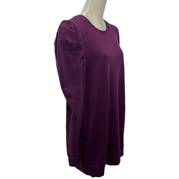 Rebecca Minkoff Janine Dress Acid Washed Current Size XL Long Sleeve Pockets - Picture 3 of 10